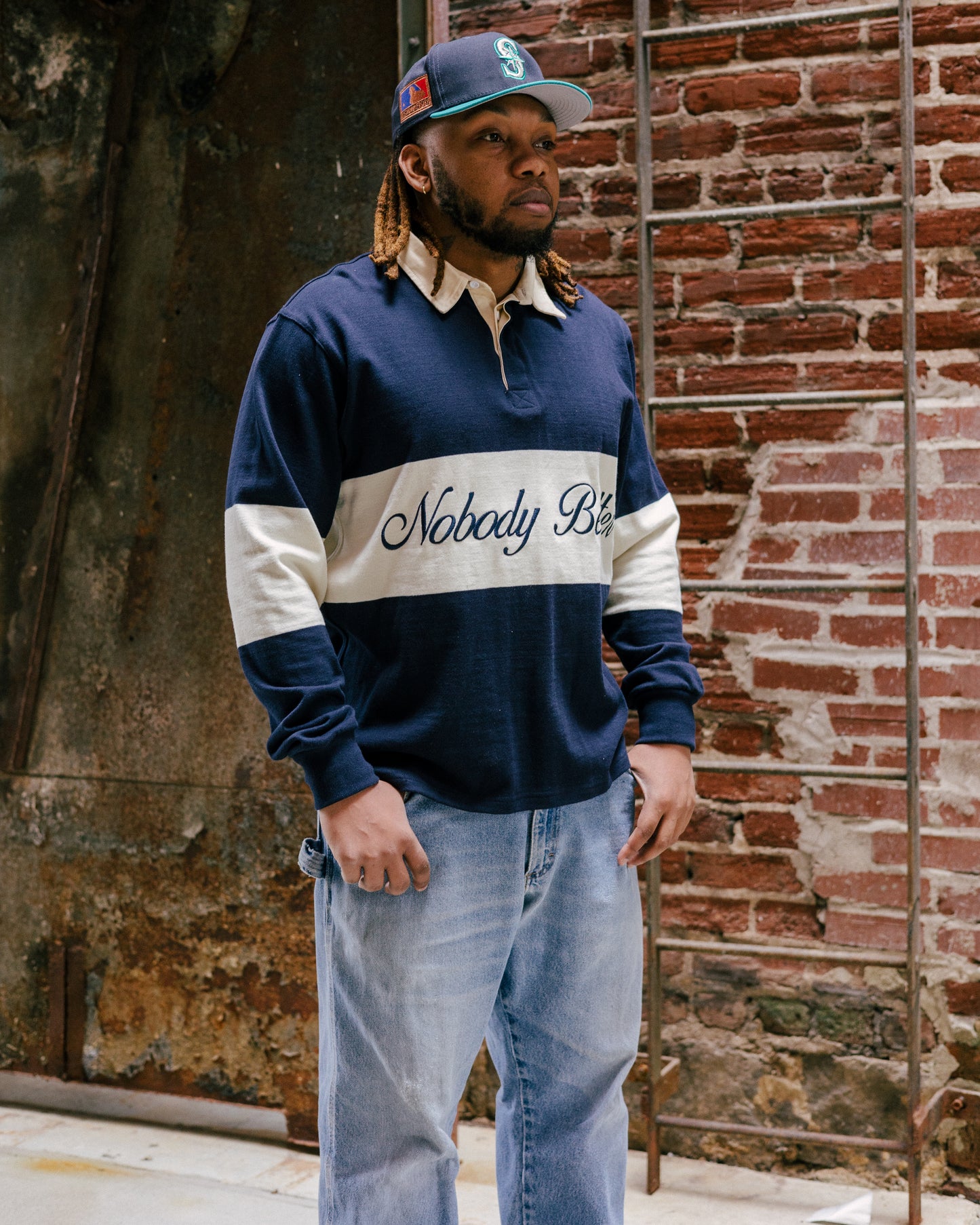 Wavy Blue Rugby